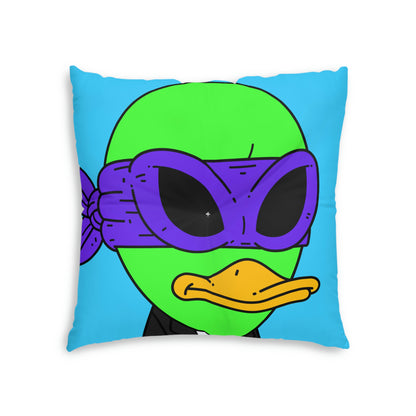 Alien Visitor 751 Tufted Floor Pillow, Square