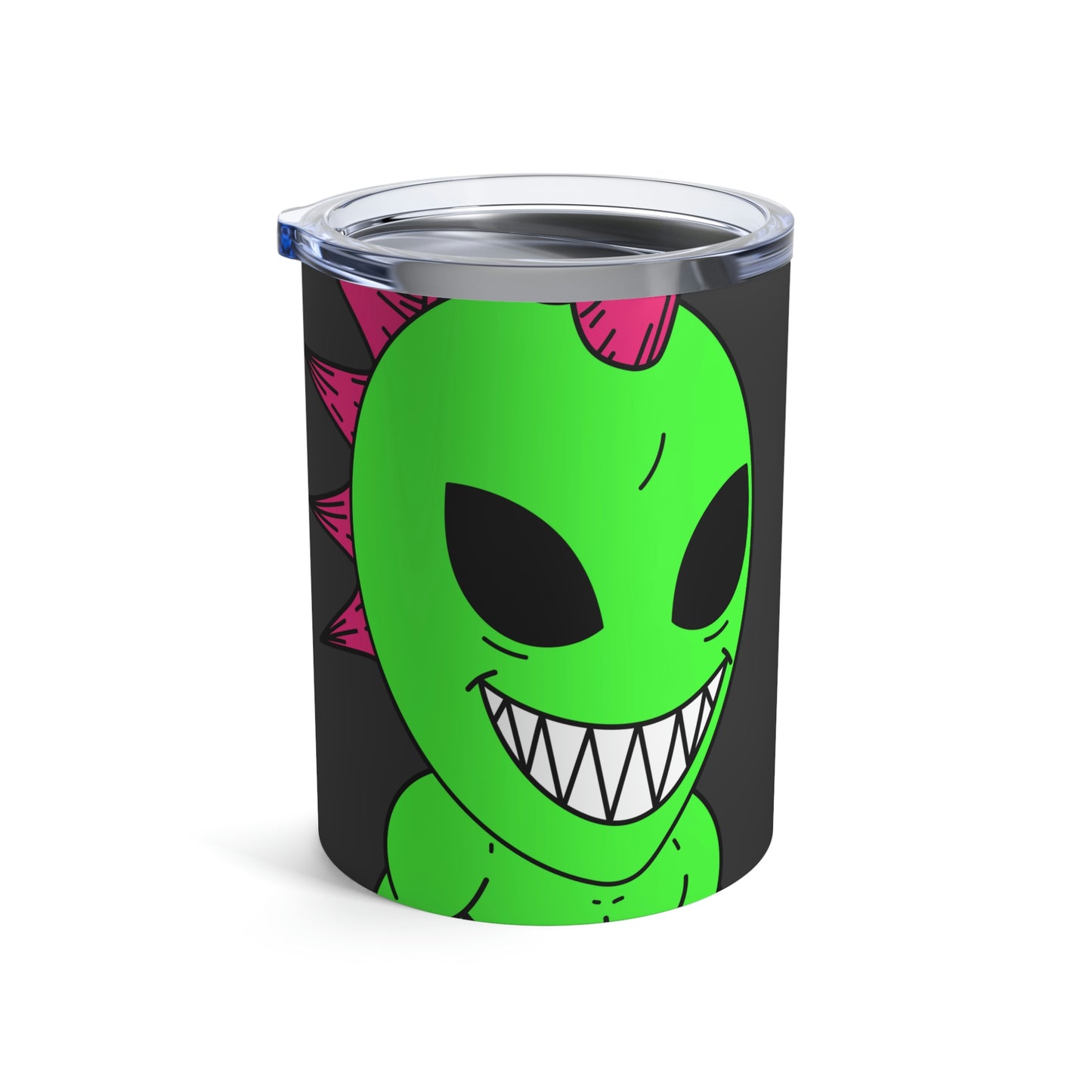 Spiked Pink Hair Muscle Alien Visitor Tumbler 10oz