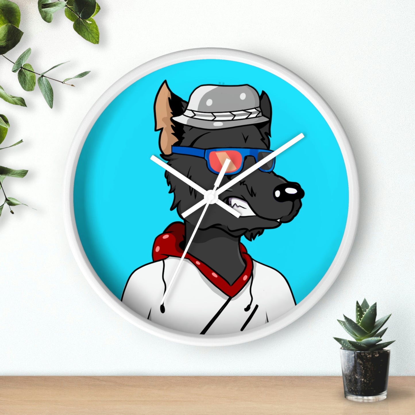 Pop Culture Wolf Werewolve Wall clock