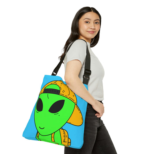 Student Alien Visitor Adjustable Tote Bag (AOP)