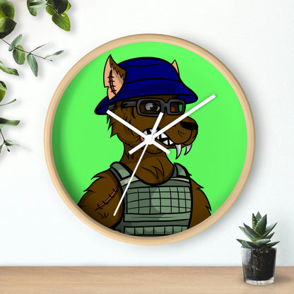 Military Army Cyborg Wolve Wall clock