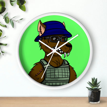 Military Army Cyborg Wolve Wall clock