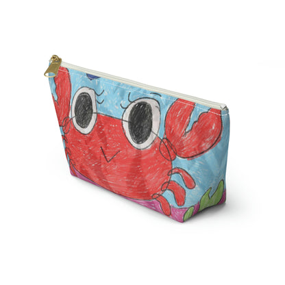 Lobster Crab Graphic Sea Lovers Accessory Pouch w T-bottom