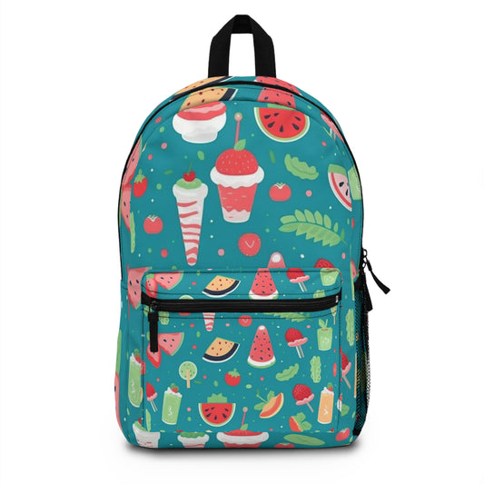 Quirky Summer Food Watermelon Ice Cream Cocktail Pattern Backpack