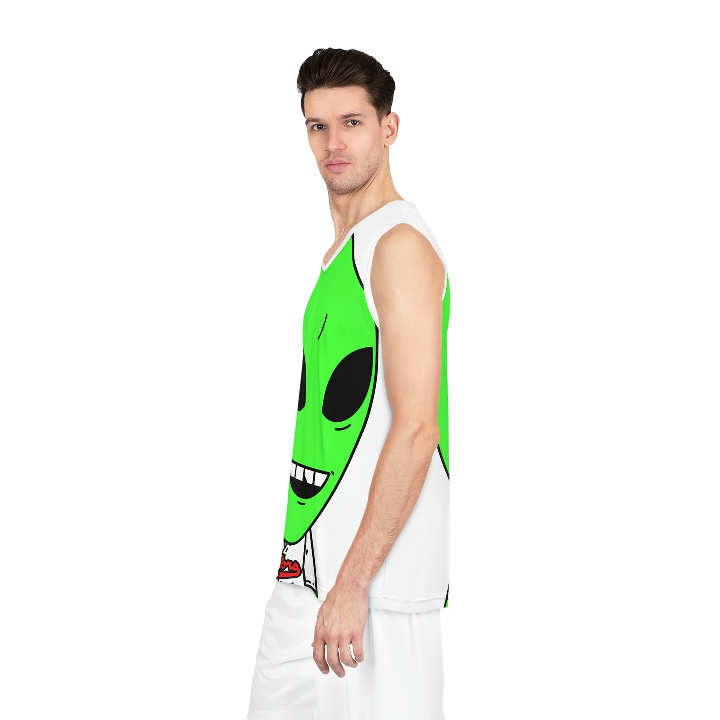 Camiseta deportiva de baloncesto Alien Green (AOP) 