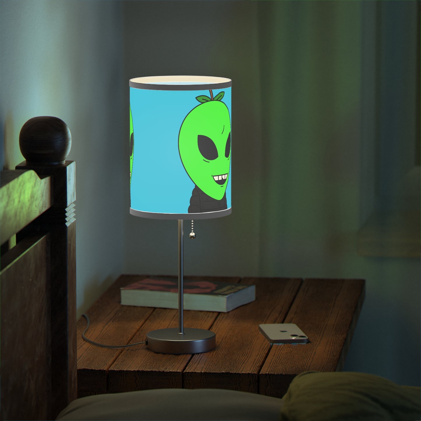 Green Apple Alien Lamp on a Stand, US|CA plug