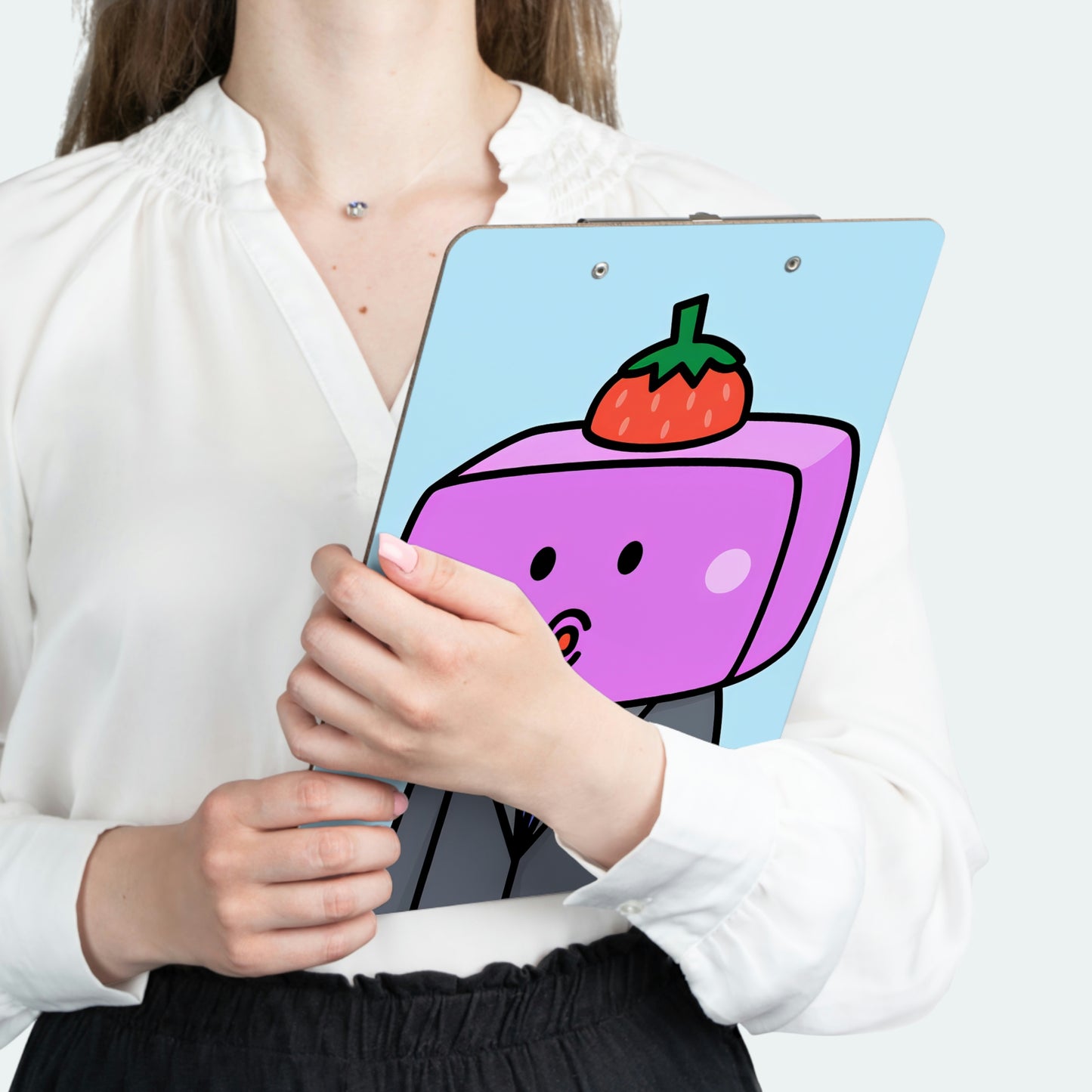 Strawberry Fruit Head Block Clipboard