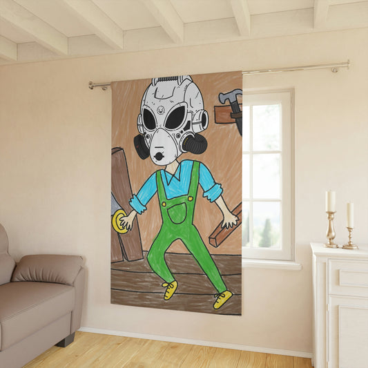 Master Crafter Robotic Alien LOL Visitor Tool Cortinas de ventana utilitarias (1 pieza)