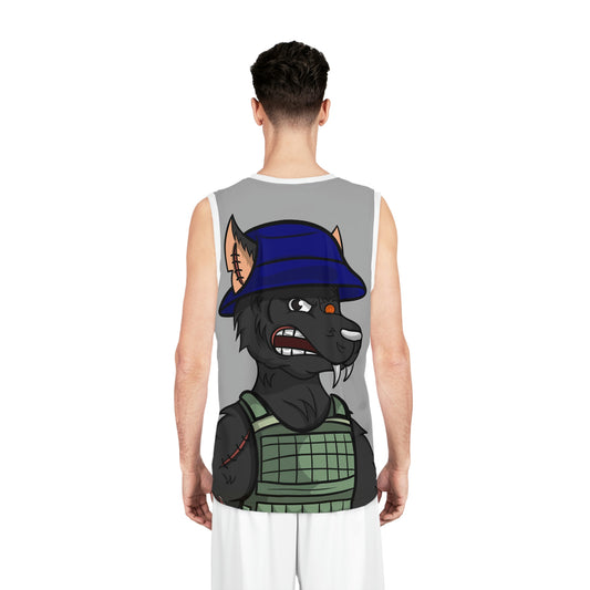 Camiseta de baloncesto del lobo del ejército 