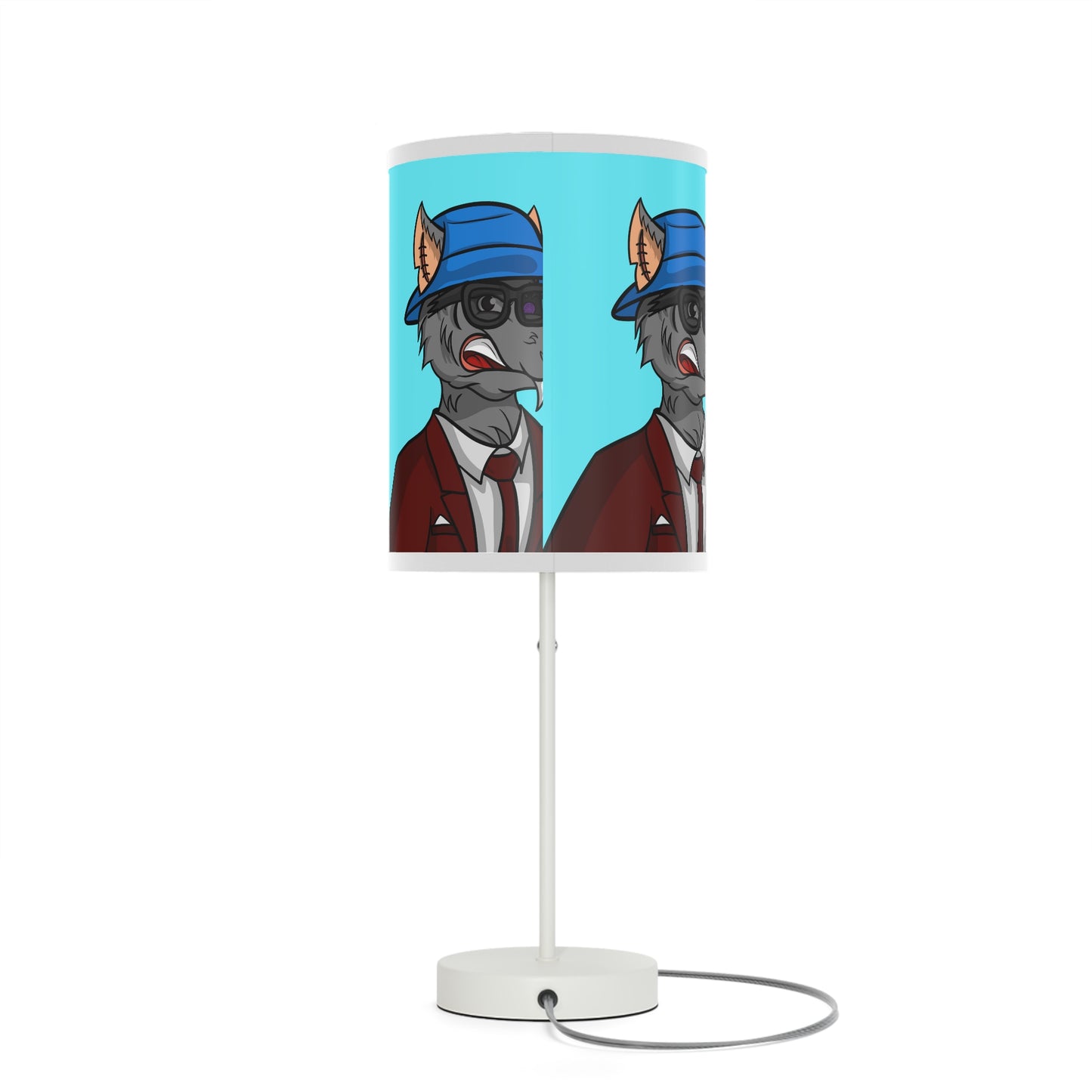 Maroon Suit Business Werewolf Lamp on a Stand, US|CA plug