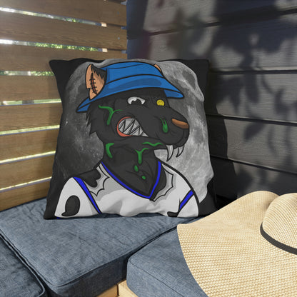 Werewolf Full Moon Cyborg Wolve Outdoor Pillows