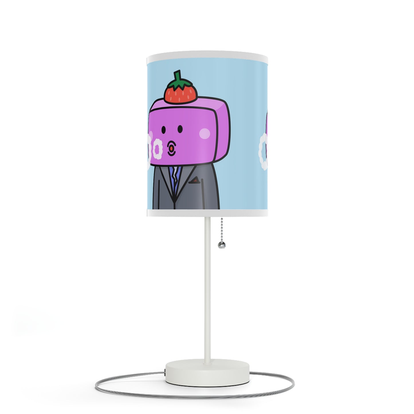 Strawberry Fruit Head Block Lamp on a Stand, US|CA plug