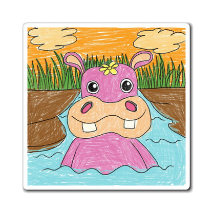 Hippo Hippopotamus Animal Creature Graphic Magnets