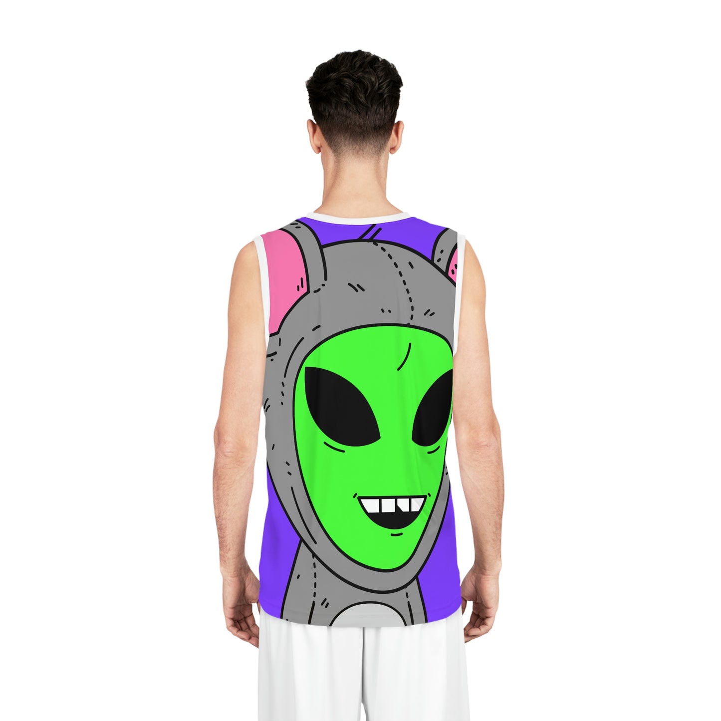 Visitor Mouse Alien Character Basketball Jersey