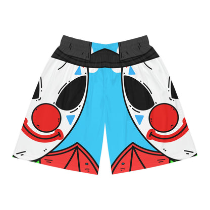 Alien Posse Clown Cartoon Visitor Basketball Shorts