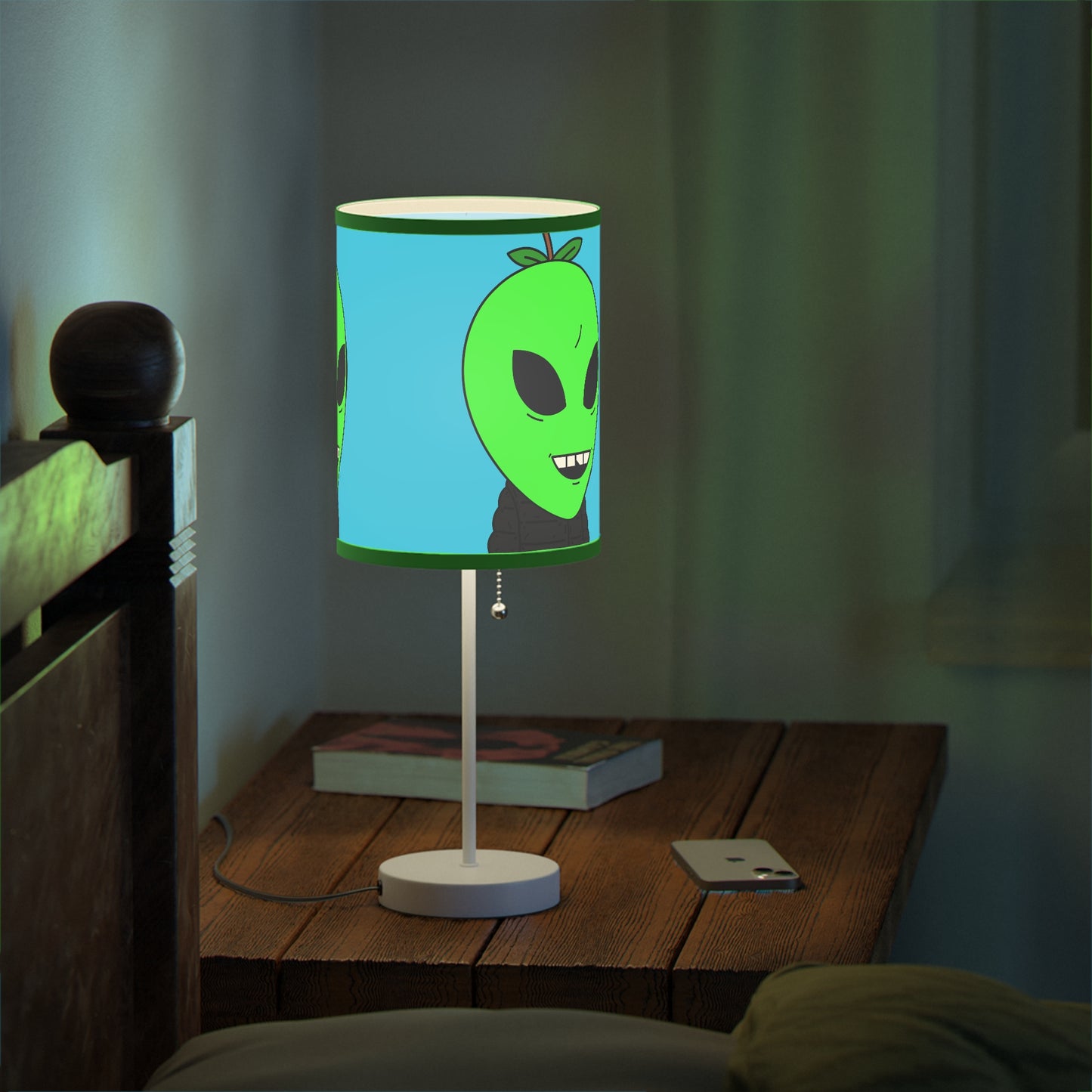 Green Apple Alien Lamp on a Stand, US|CA plug