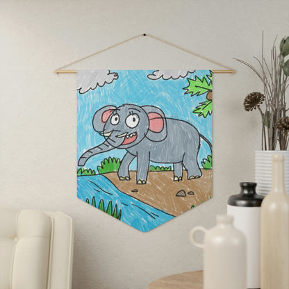 Elefante Elephant King Safari Animal Pennant