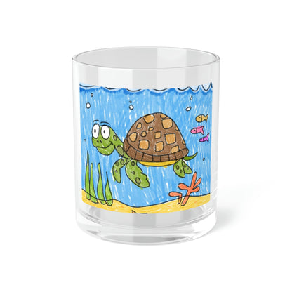 Sea Turtle Beach Sand Ocean Bar Glass