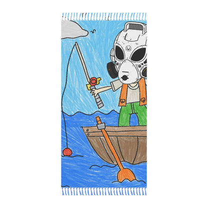 Fisher Fishing Fish Boat Bot Alien LOL Visitor Boho Beach Cloth