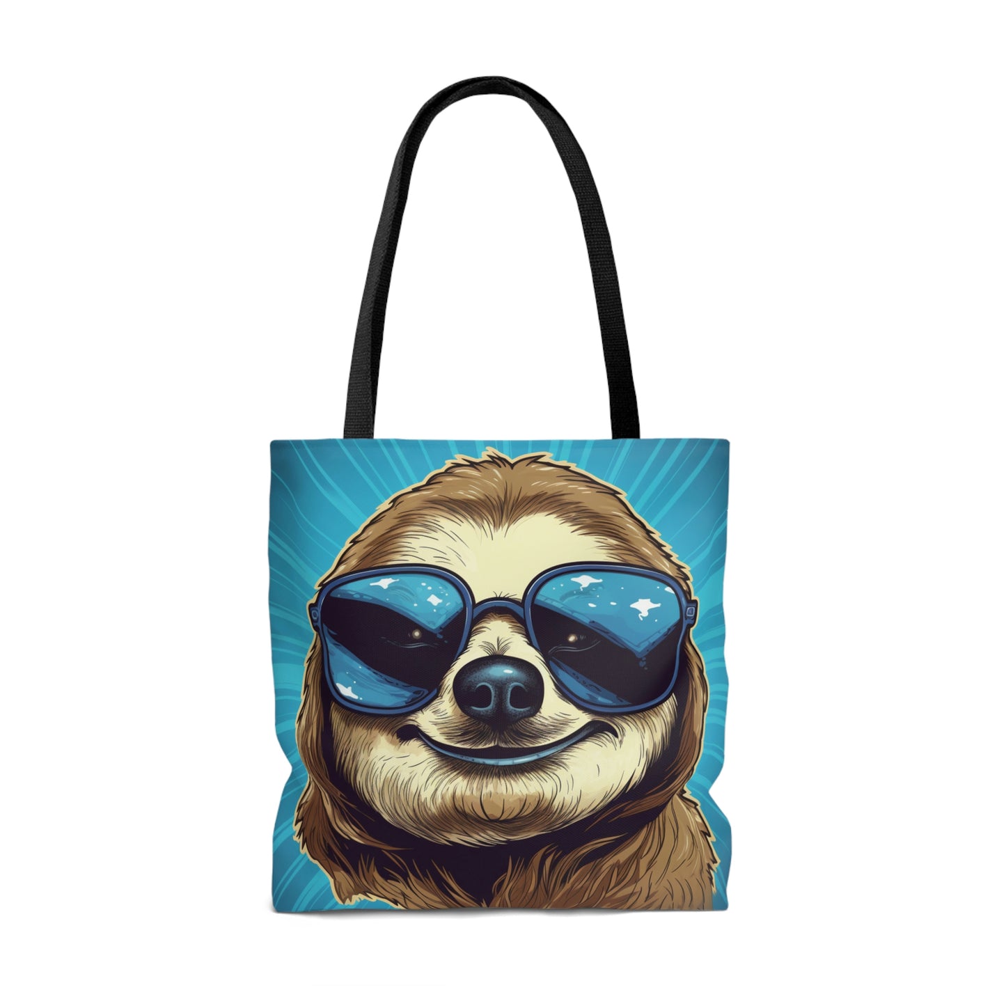 Retro Space Sloth Animal Design Tote Bag (AOP)