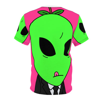 Alien Business Character Spacey Galactic Unisex AOP Cut & Sew Tee