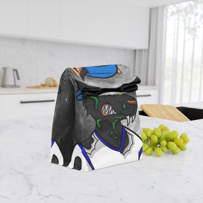 Black Wolf Full Moon Cyborg Werewolve Polyester Lunch Bag