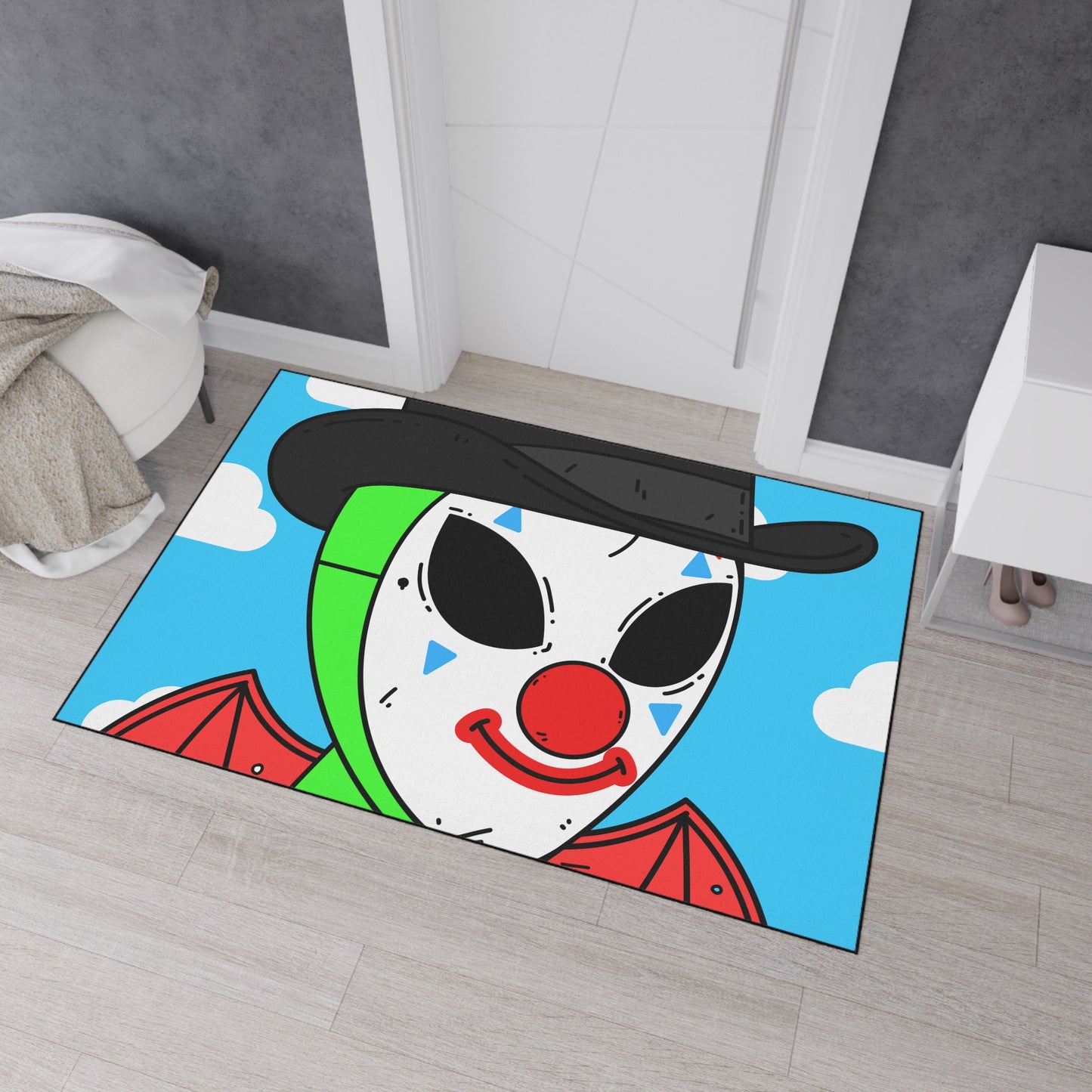 Clown Posse Cartoon Anime Character Alien Heavy Duty Floor Mat