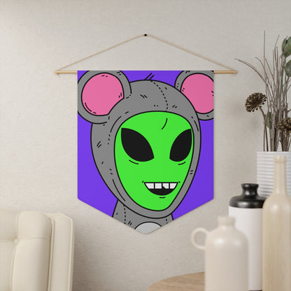 The Visitor Mouse Alien Character Pennant