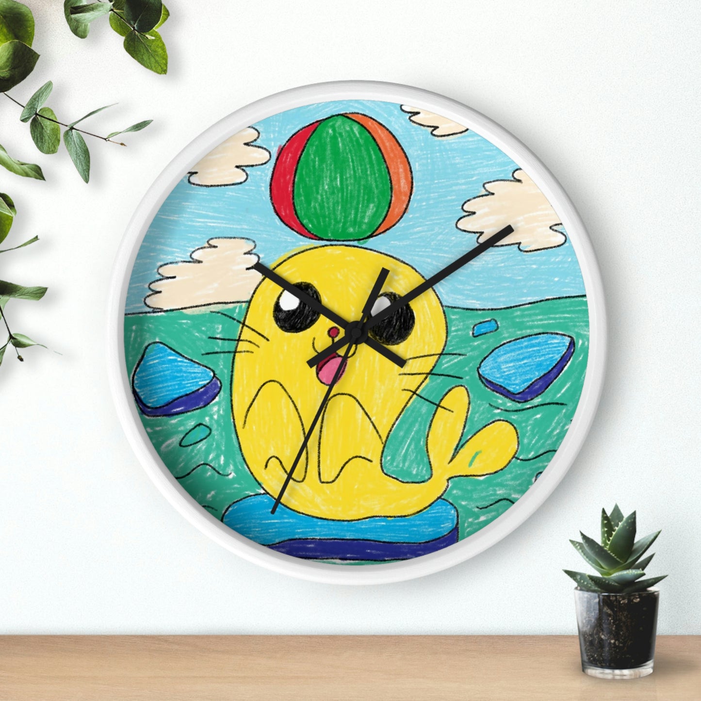 Seal Trick Marine Ocean Animal Sea Creature Wall clock