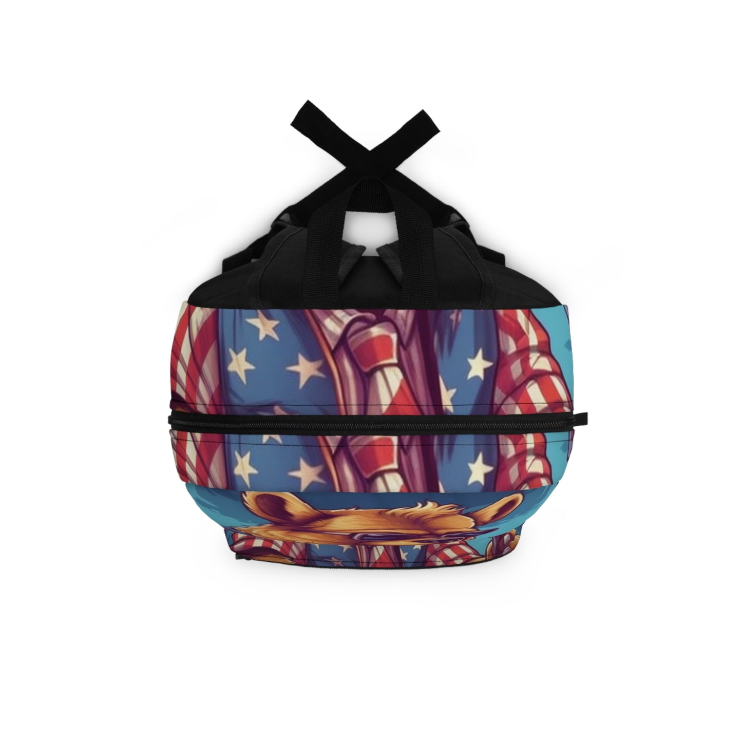 Checkmate Patriotism: Patriotic Bear's Chess Game 4th of July Style Backpack