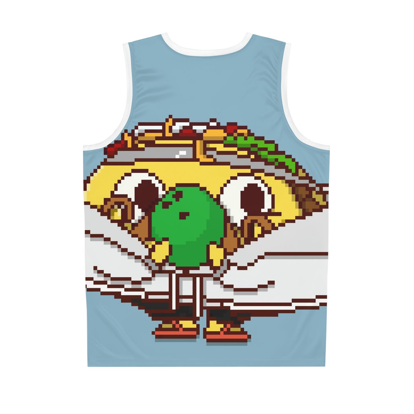 Camiseta de baloncesto con bola de bolos de taco 