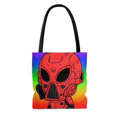 LOL Rainbow Armored Red Future Alien Cyborg Machine Visitante AOP Bolsa de tela 