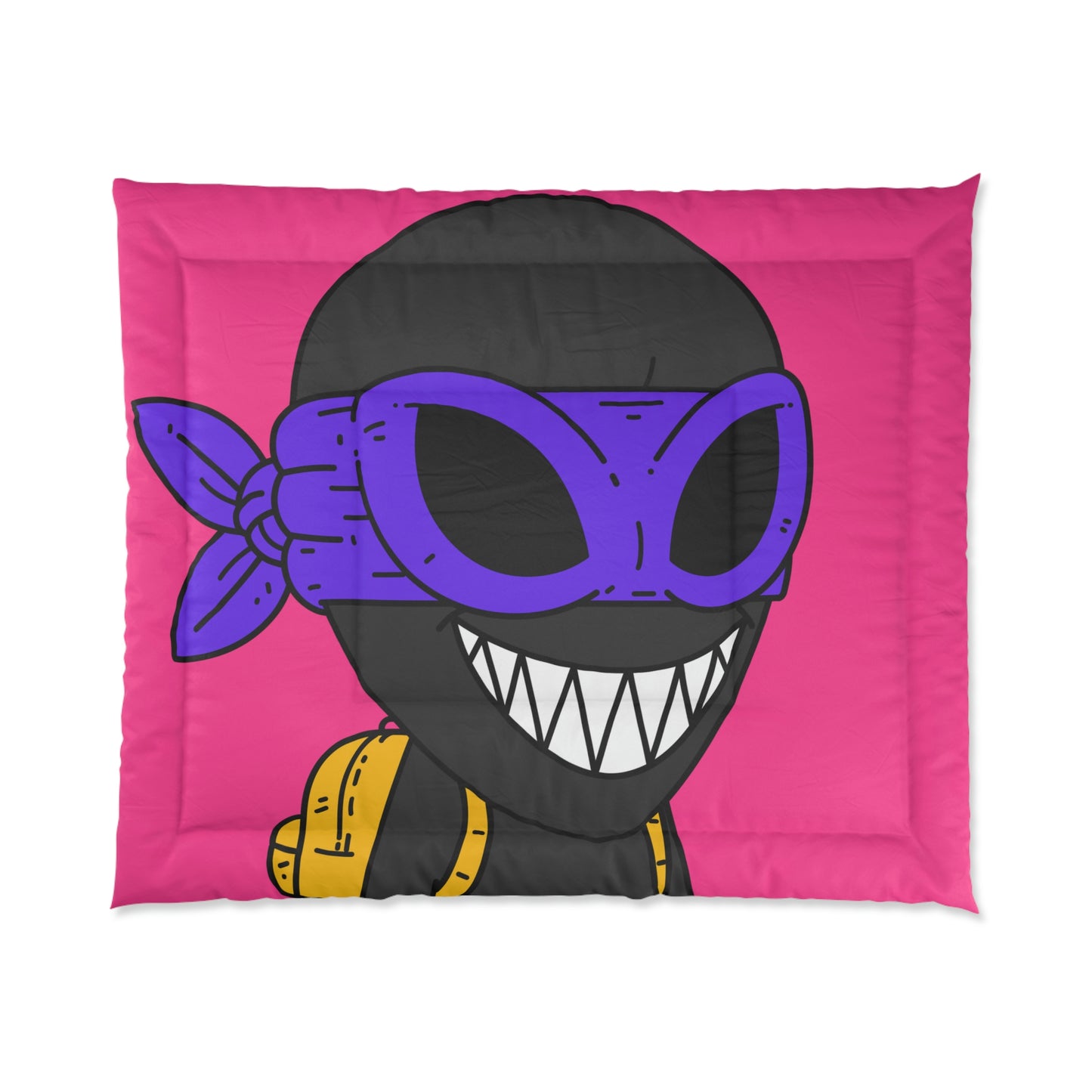 Dark Ninja Warrior Alien Visitor Comforter