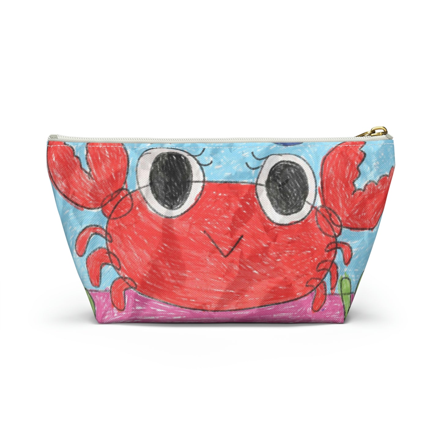 Lobster Crab Graphic Sea Lovers Accessory Pouch w T-bottom