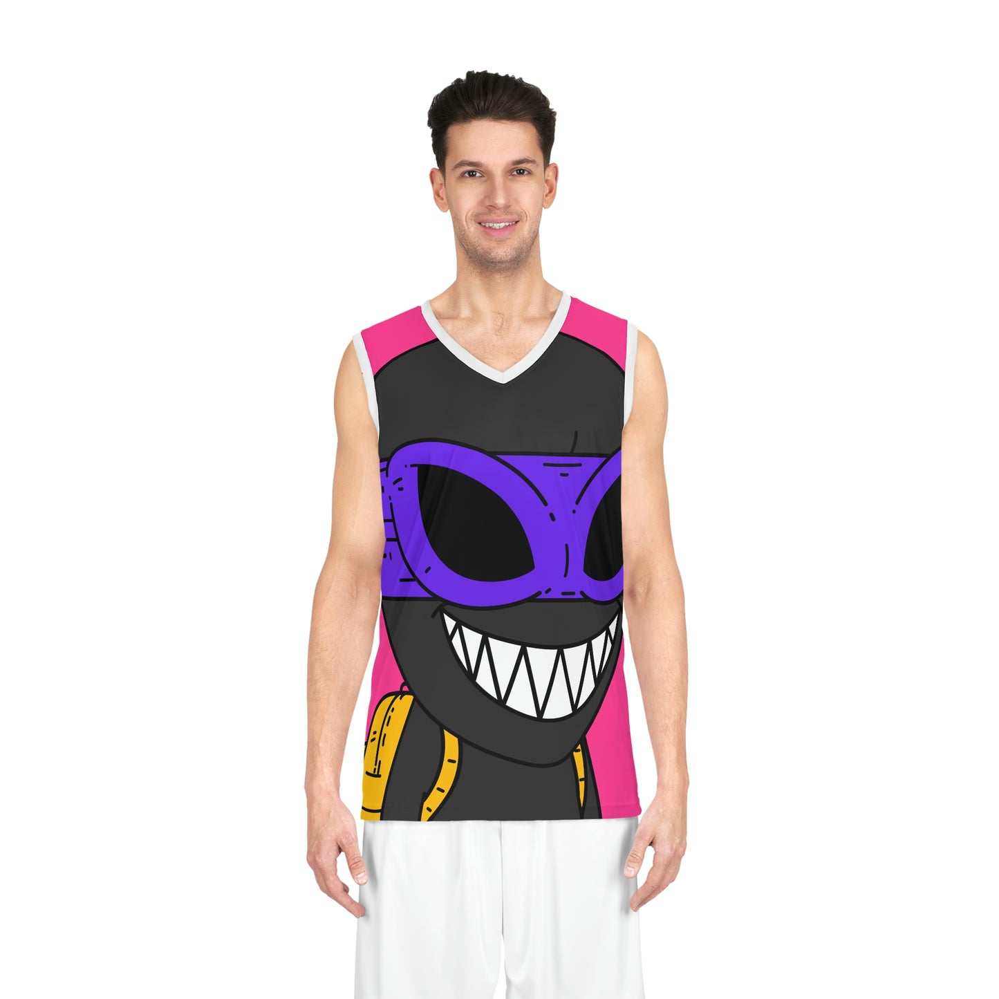 Dark Ninja Warrior Alien Visitor Basketball Jersey (AOP)