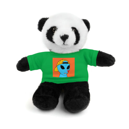 Animales de peluche de visitante de sangre azul alienígena con camiseta