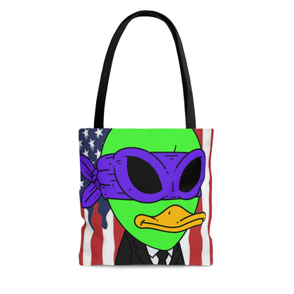 The Visitor 751 USA Flag AOP Tote Bag