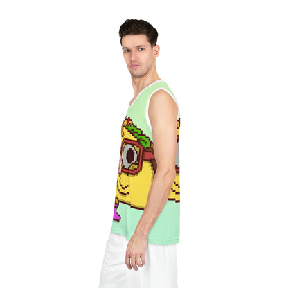 Donut Eat Taco Basketball Jersey