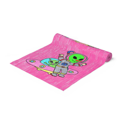 Veggie Visi Alien Vegetable Visitor UFO Table Runner