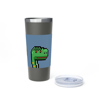 Dinosaur Dino Pixel Copper Vacuum Insulated Tumbler, 22oz