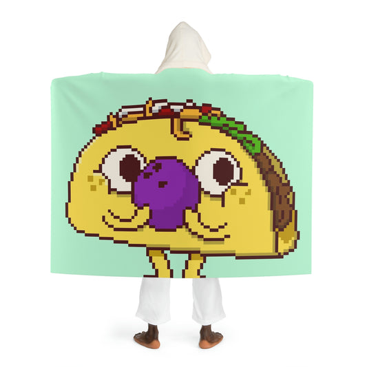 Taco Pro Bowler Hooded Sherpa Fleece Blanket