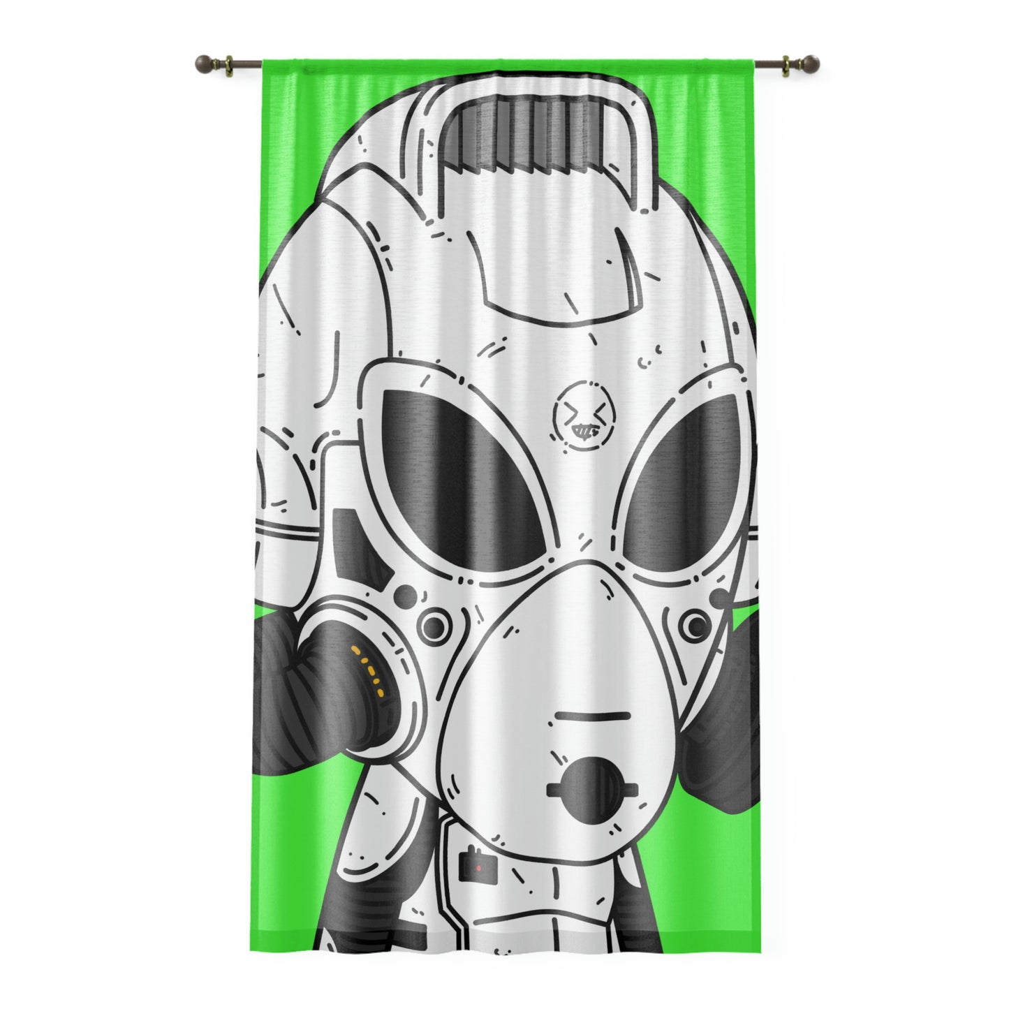 Alien LOL Visitor Window Curtain