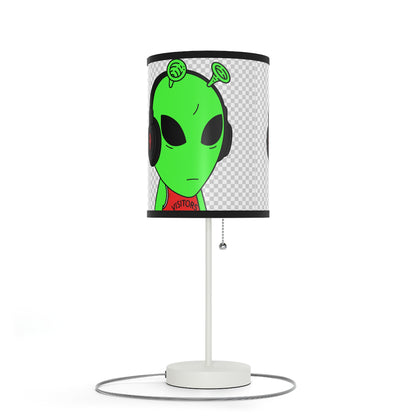 Alien Music Headphone Podcast Character Visitor Lamp on a Stand, US|CA plug