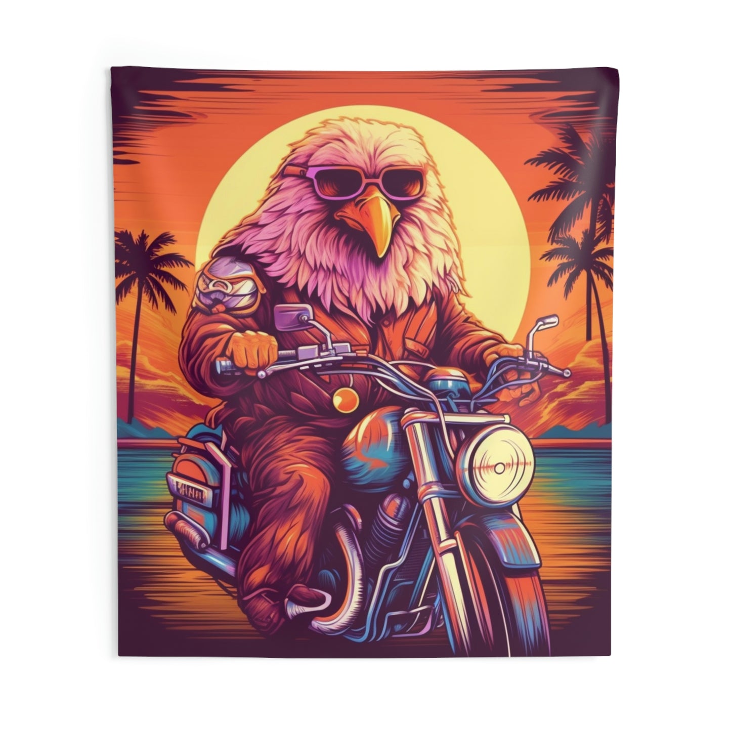 Classic American Motorcycle Ride Biker USA Style Indoor Wall Tapestries