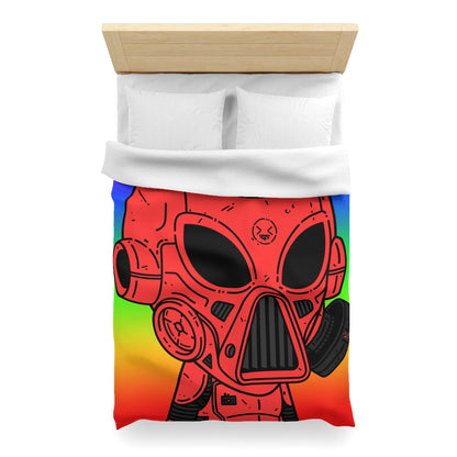 LOL Rainbow Armored Red Future Alien Cyborg Machine Visitante Funda nórdica de microfibra