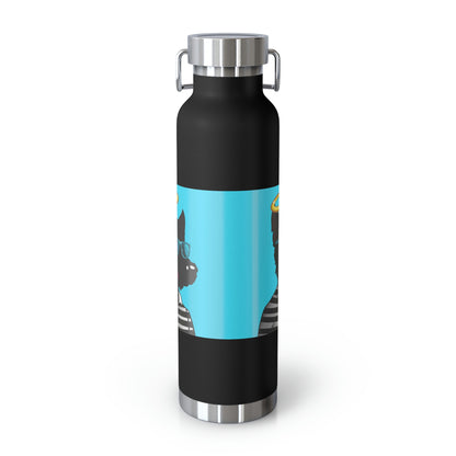 Halo Christian Wolf Angel Werewolve Copper Vacuum Insulated Bottle, 22oz