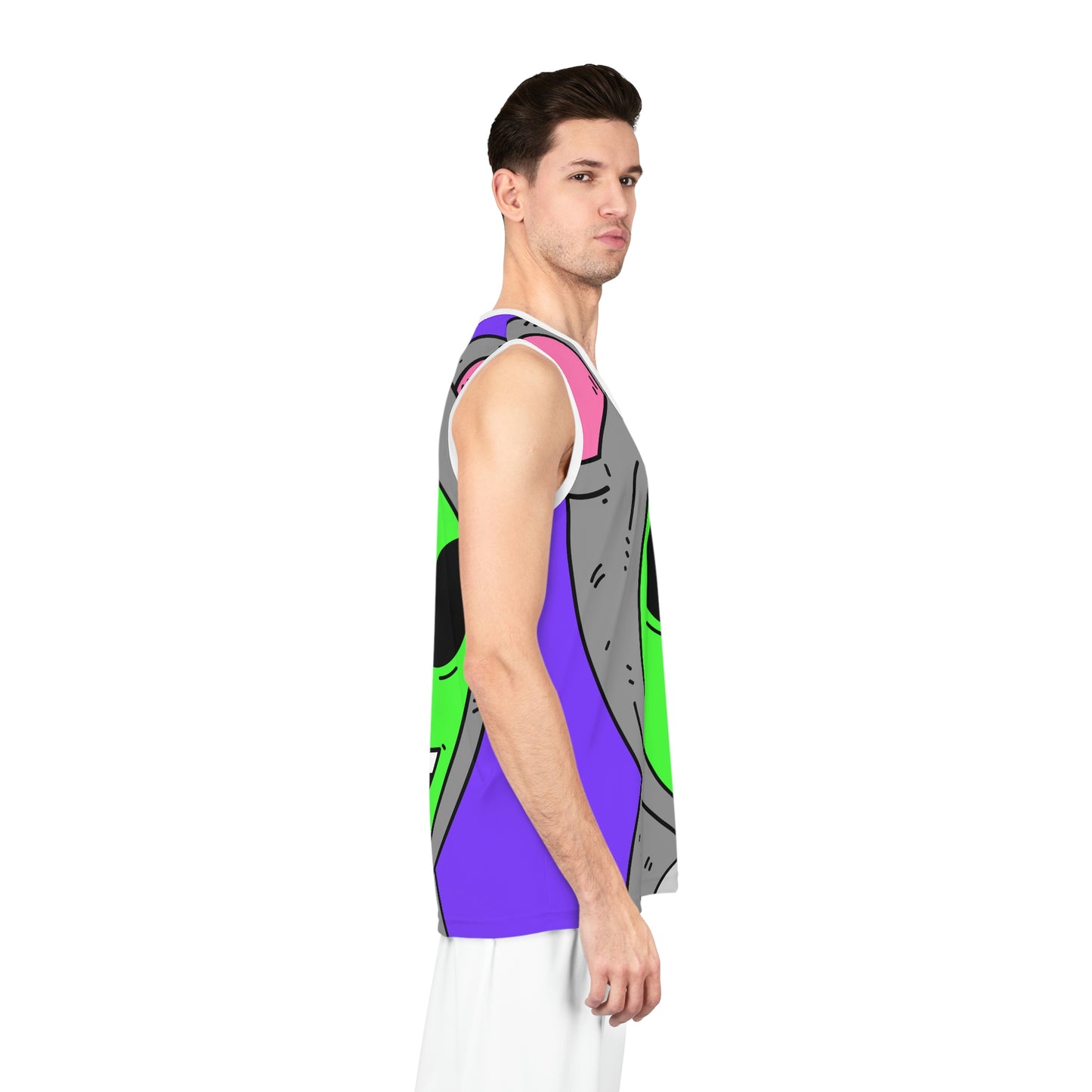 Visitor Mouse Alien Character Basketball Jersey