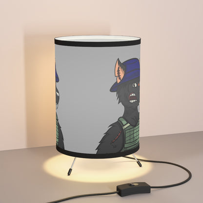 Wolf Army Vest Tatical Gear Werewolve Tripod Lamp with High-Res Printed Shade, US\CA plug