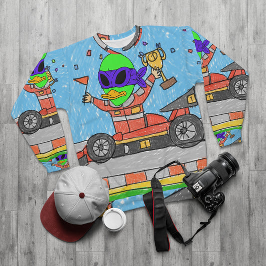 Race car Driver Win Visitor 751 AOP Unisex Sweatshirt