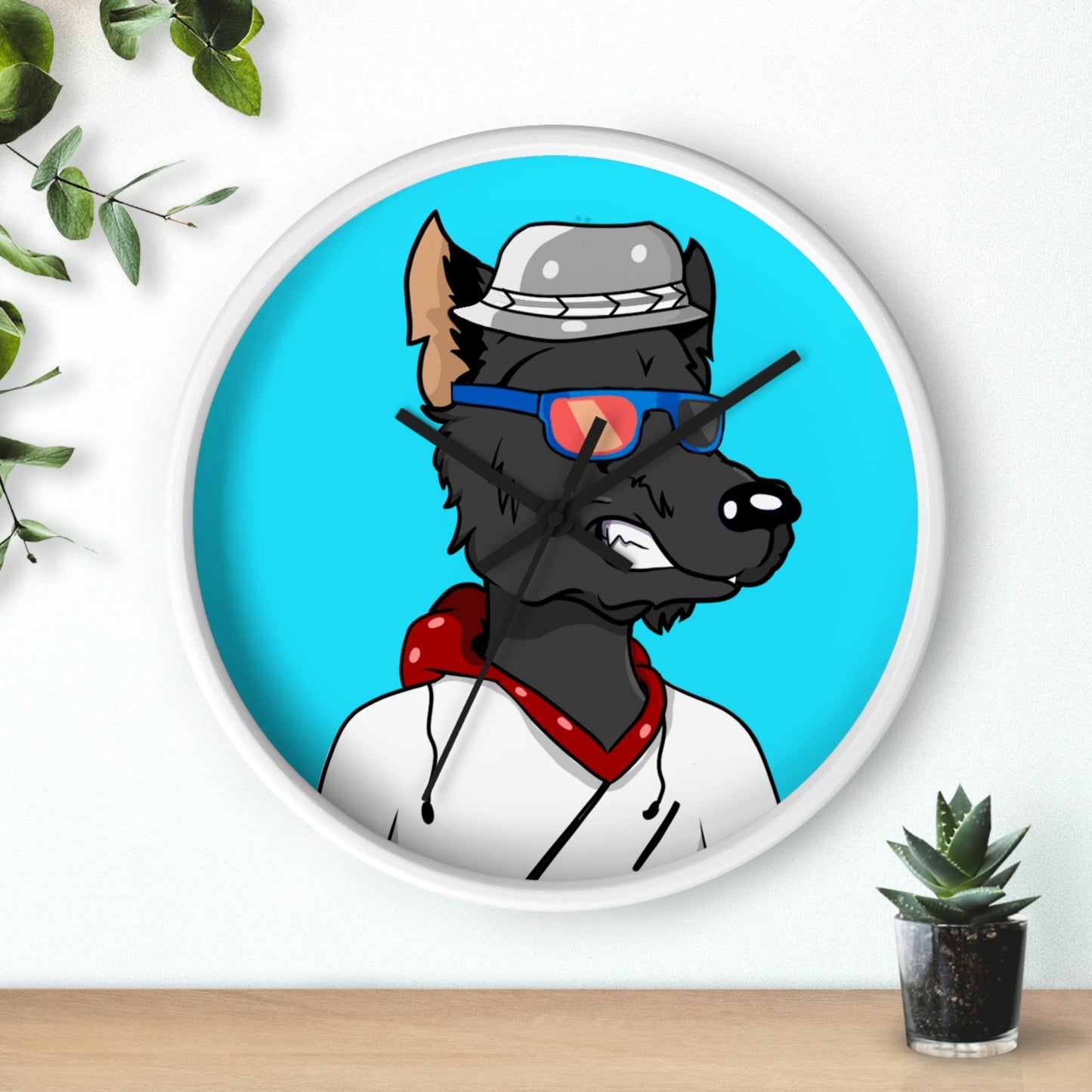 Pop Culture Wolf Werewolve Wall clock